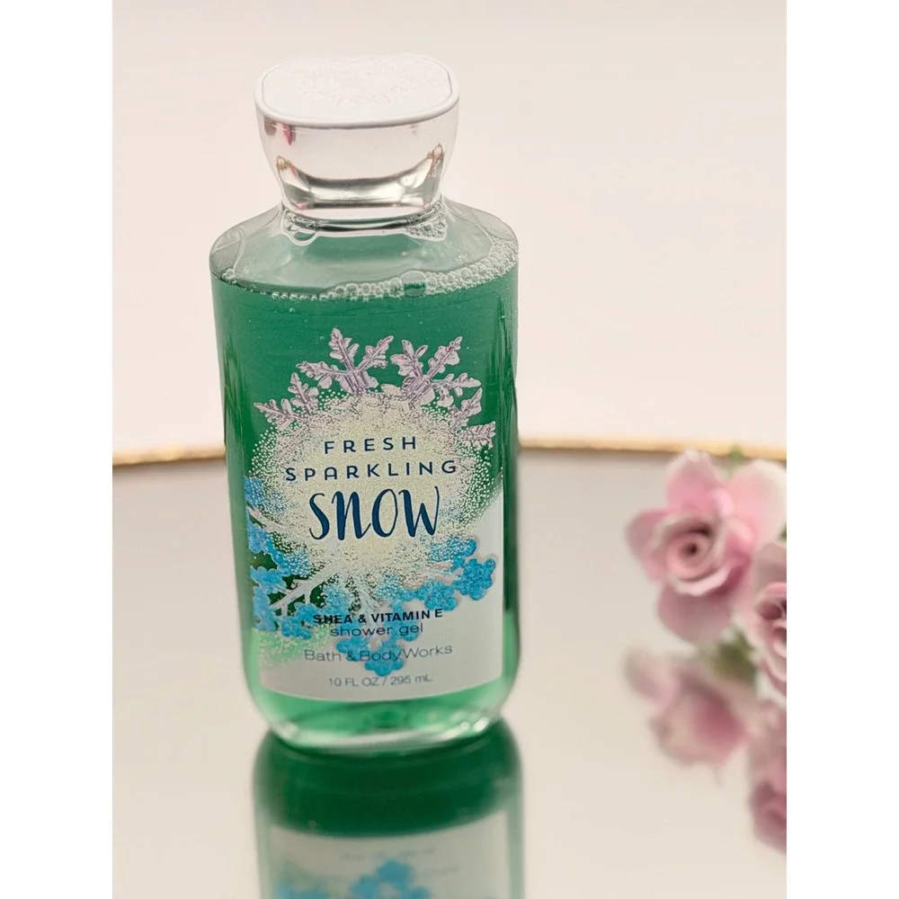 Bath & Body Works Fresh Sparkling Snow Shower Gel 10oz Signature Collection New